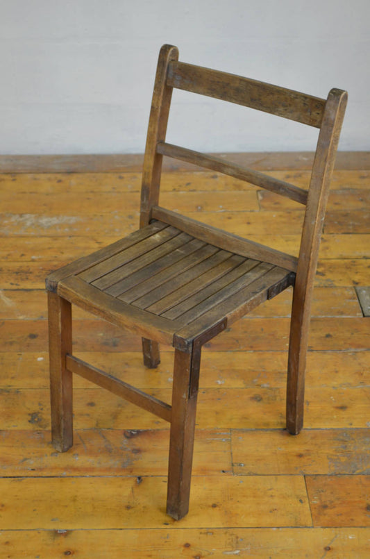 Mid Century Wooden Stacking Chairs
