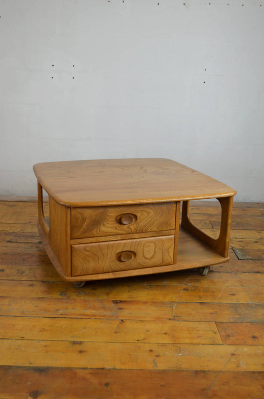 Ercol Elm Wood Golden Dawn Pandora Coffee Table