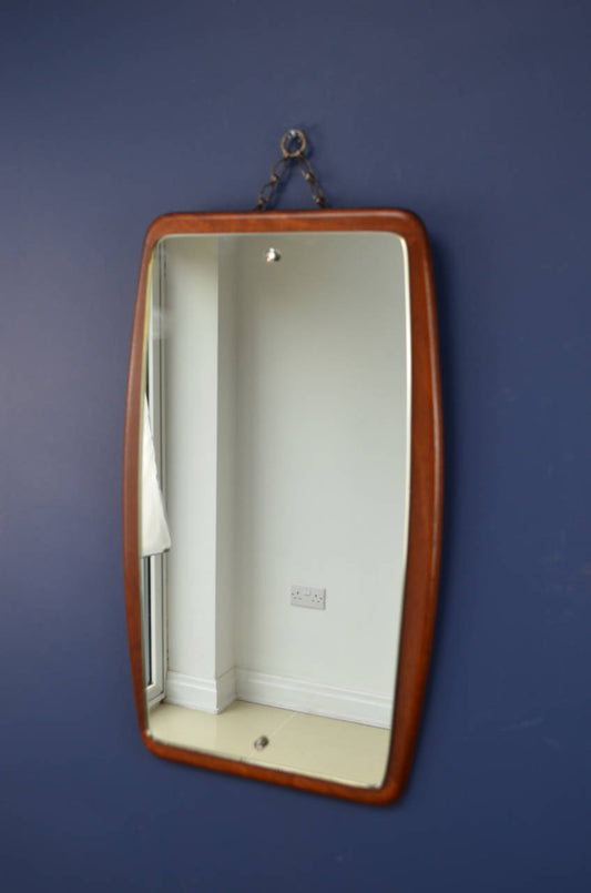 Mid-Century Teak Wall Mirror