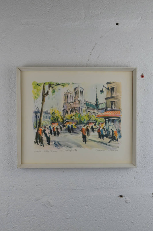Marius Girard Paris - Notre Dame eles bouquinistes print