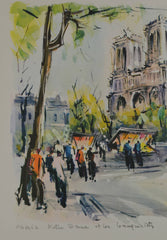 Marius Girard Paris - Notre Dame eles bouquinistes print