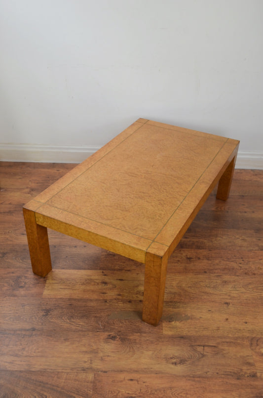 unusual G Plan birds eye maple veneered coffee
